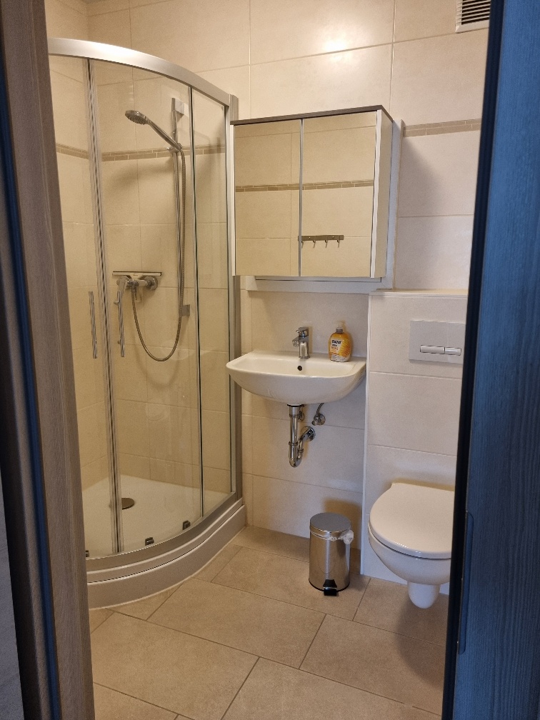 Badezimmer der Gästewohnung in der Beethovenstraße