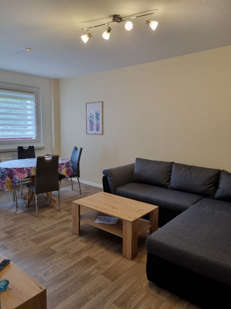 Wohnzimmer der Gästewohnung in der Beethovenstraße
