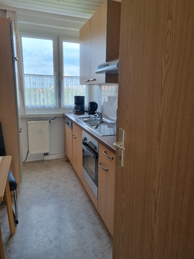 Küche der Gästewohnung Am Kanal 23