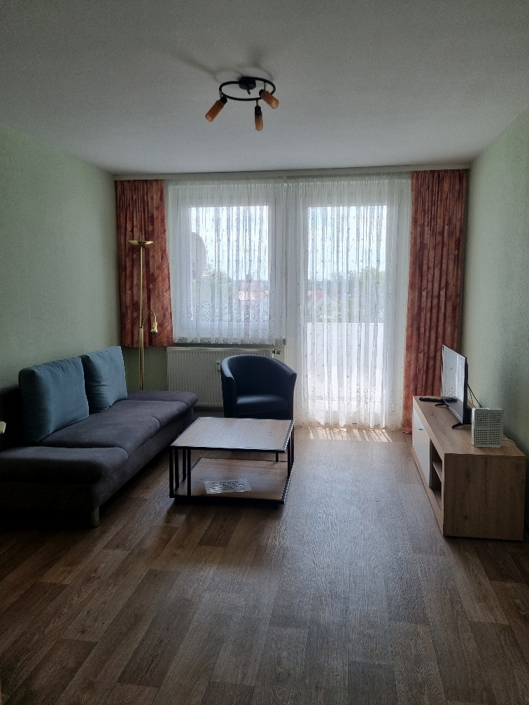 Wohnzimmer der Gästewohnung Am Kanal 23