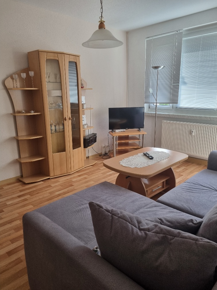 Wohnzimmer der Gästewohnung Am Kanal 27