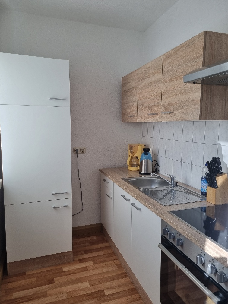 Küche der Gästewohnung Am Kanal 27