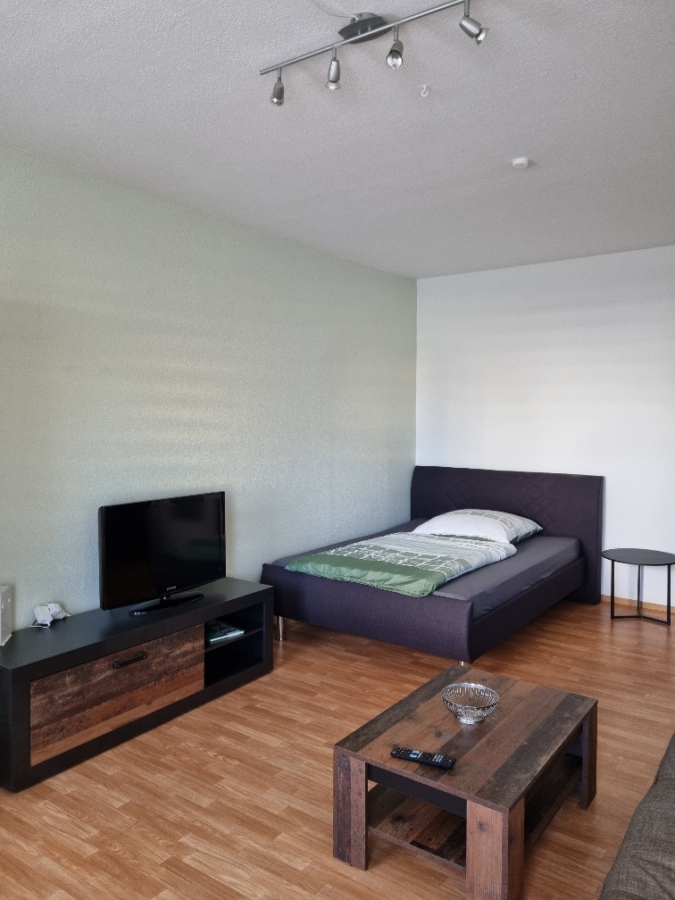 Wohnzimmer der Gästewohnung Mozartallee 11